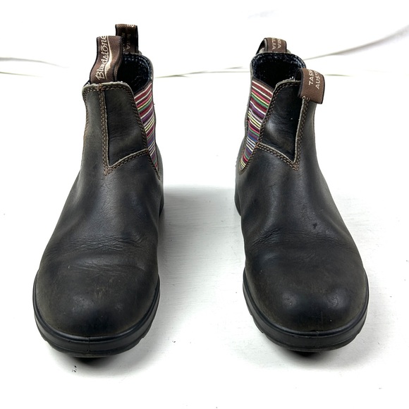 Blundstone Boots Size 6.5 US Womens 9.5 Brown Leather Chelsea Ankle. - Picture 3 of 6